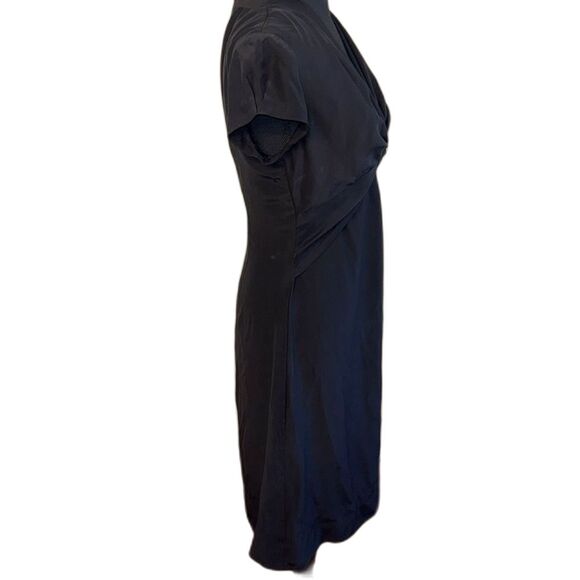 Banana Republic Black Silk Dress. Size 6 - Picture 3 of 7